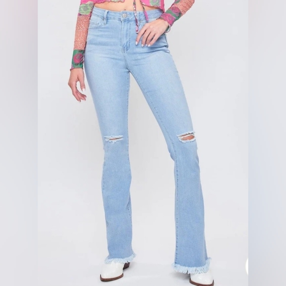 YMI Light Blue Flare Jeans